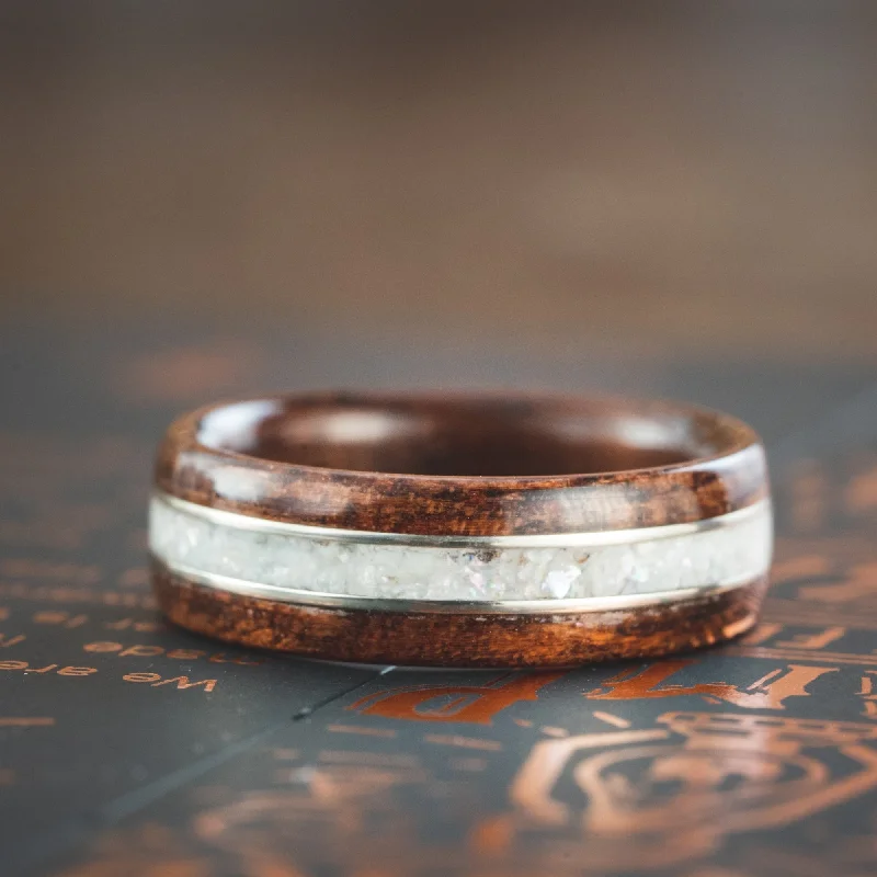 Eco-Friendly Sustainable Jewelry For Conscious Buyers 3-Inlay Custom Wood Ring