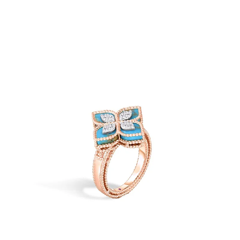 Affordable Glamour – Premium Jewelry At Special Prices Turquoise & Diamond Prince Flower Ring Affordable Glamour – Premium Jewelry At Special Prices Turquoise & Diamond Prince Flower Ring