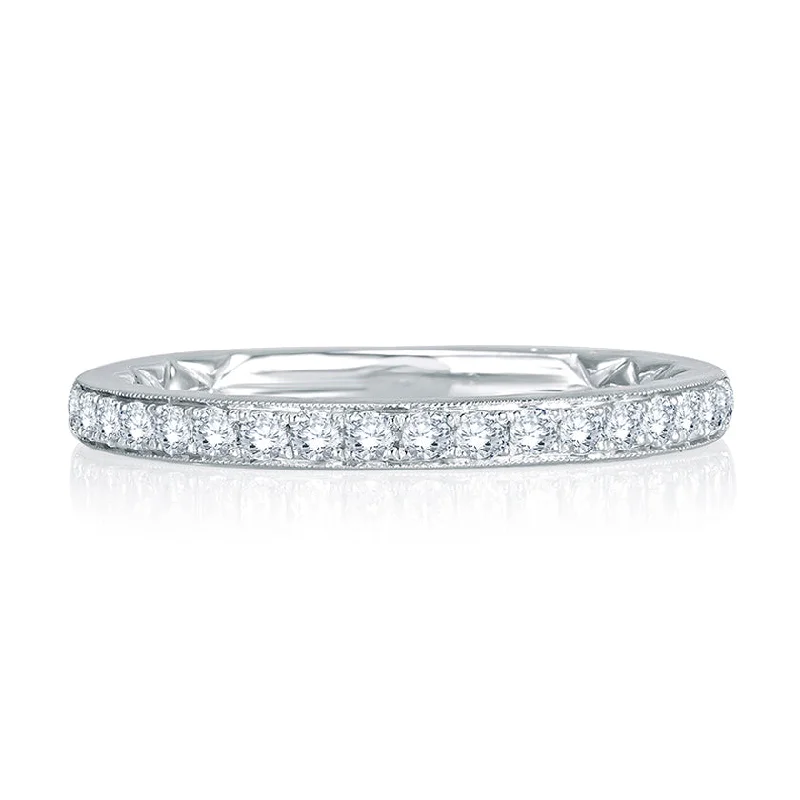 Celebrate Every Occasion With Sparkling Savings A.Jaffe Signature Delicate Diamond Quilted Wedding Band MRS753Q/25
