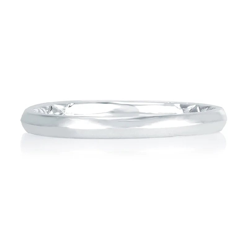 Limited-Stock Jewelry Sale – Shop Before It's Gone A.Jaffe Signature Delicate Knife Edge Solitaire Quilted Wedding Band MRS760Q/PL Limited-Stock Jewelry Sale – Shop Before It's Gone A.Jaffe Signature Delicate Knife Edge Solitaire Quilted Wedding Band MRS760Q/PL