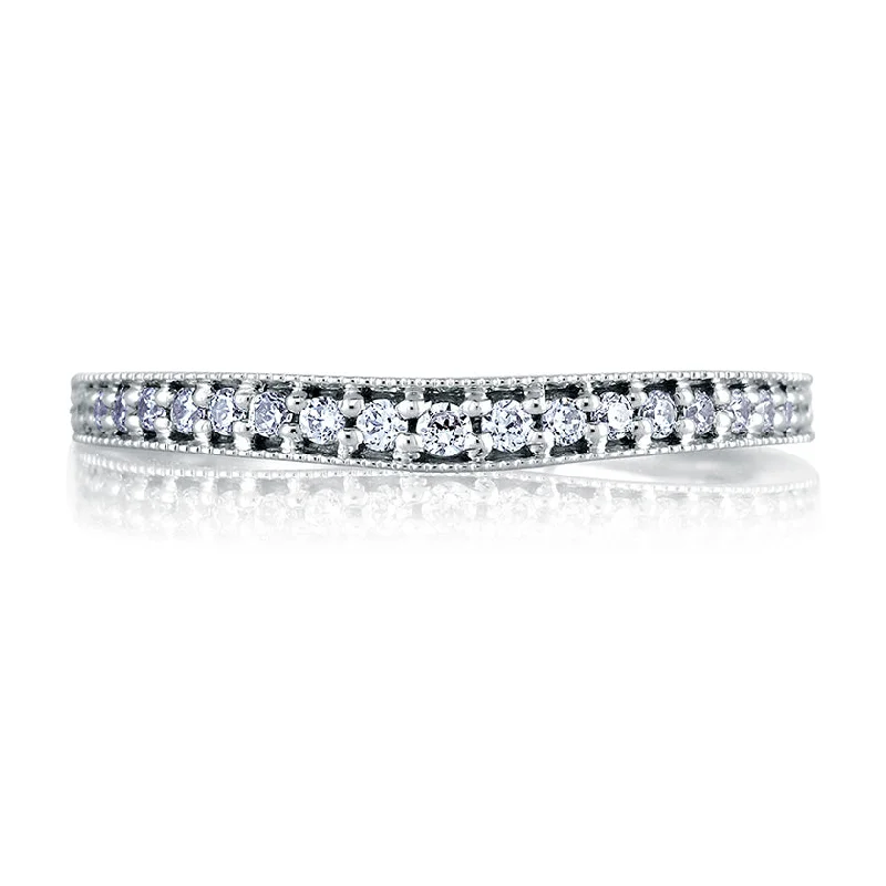 Last Chance To Grab Your Favorite Jewelry At A Discount A.Jaffe Signature Milgrain Pave Diamond Wedding Band MRS441/21 Last Chance To Grab Your Favorite Jewelry At A Discount A.Jaffe Signature Milgrain Pave Diamond Wedding Band MRS441/21
