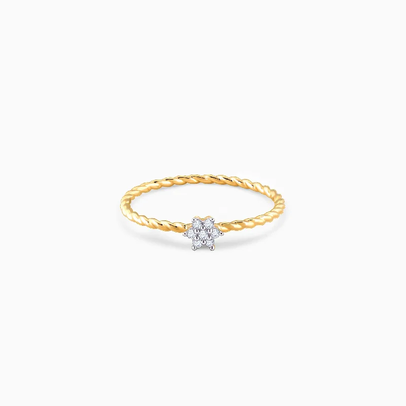 Huge Savings On Premium Jewelry Styles Gold Classic Floret Diamond Ring