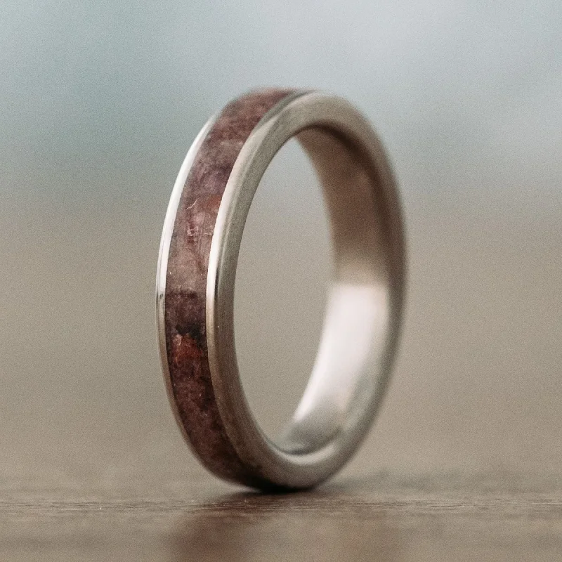 Trending Jewelry Styles Now At Limited-Time Discounts (In-Stock) Titanium Wedding Band with Ruby Stone Inlay - Size 7 | 4mm Wide Trending Jewelry Styles Now At Limited-Time Discounts (In-Stock) Titanium Wedding Band with Ruby Stone Inlay - Size 7 | 4mm Wide