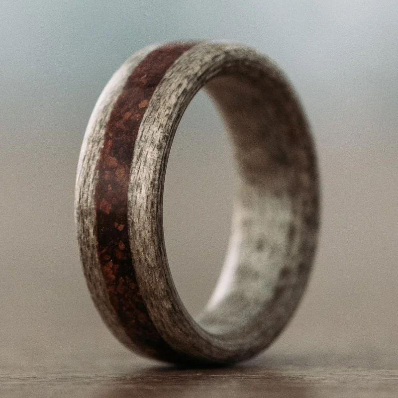 Shop Jewelry That Shines Without The High Price (In-Stock) Weathered Maple Wooden Ring with Coffee Inlay - Size 7 | 7mm Wide Shop Jewelry That Shines Without The High Price (In-Stock) Weathered Maple Wooden Ring with Coffee Inlay - Size 7 | 7mm Wide