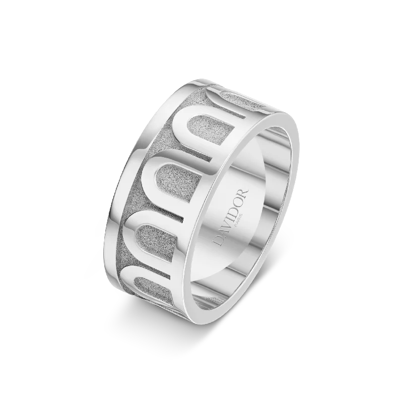 Discover Unique Jewelry With Special Limited-Time Offers L'Arc de DAVIDOR Ring GM, 18k White Gold with Satin Finish Discover Unique Jewelry With Special Limited-Time Offers L'Arc de DAVIDOR Ring GM, 18k White Gold with Satin Finish