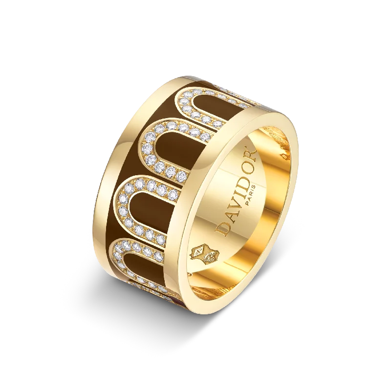 Flash Sale On Exquisite Jewelry – Don't Miss Out L'Arc de DAVIDOR Ring GM, 18k Yellow Gold with Cognac Lacquered Ceramic and Arcade Diamonds Flash Sale On Exquisite Jewelry – Don't Miss Out L'Arc de DAVIDOR Ring GM, 18k Yellow Gold with Cognac Lacquered Ceramic and Arcade Diamonds