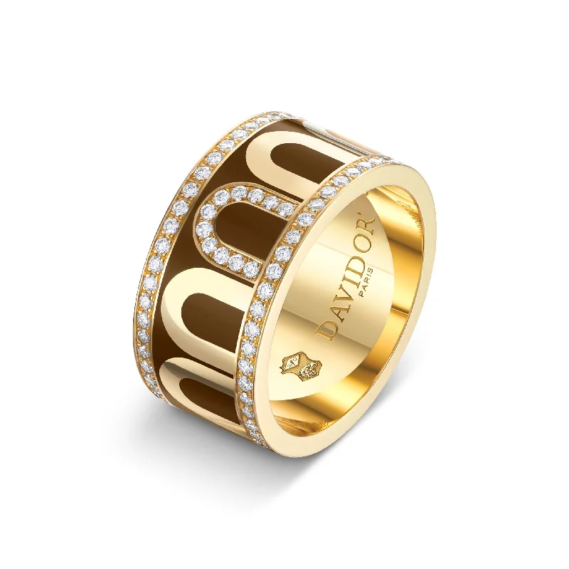 Exclusive Jewelry Sale – Shine For Less L'Arc de DAVIDOR Ring GM, 18k Yellow Gold with Cognac Lacquered Ceramic and Porta Diamonds Exclusive Jewelry Sale – Shine For Less L'Arc de DAVIDOR Ring GM, 18k Yellow Gold with Cognac Lacquered Ceramic and Porta Diamonds