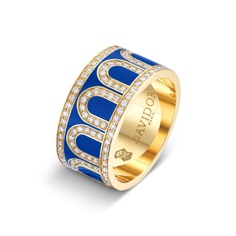 Seasonal Jewelry Clearance – Best Styles At The Lowest Prices L'Arc de DAVIDOR Ring GM, 18k Yellow Gold with Riviera Lacquered Ceramic and Palais Diamonds Seasonal Jewelry Clearance – Best Styles At The Lowest Prices L'Arc de DAVIDOR Ring GM, 18k Yellow Gold with Riviera Lacquered Ceramic and Palais Diamonds