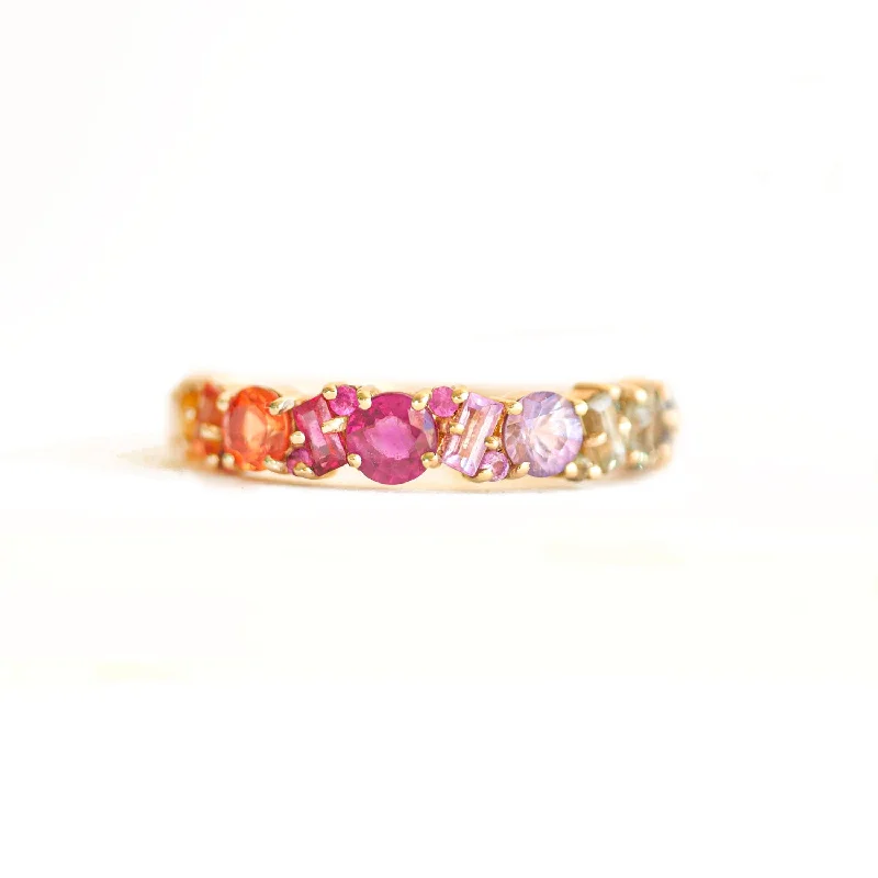 Premium Jewelry At Special Low Prices For A Limited Time Luxe Rainbow Sapphire Mosaic Confetti Band Premium Jewelry At Special Low Prices For A Limited Time Luxe Rainbow Sapphire Mosaic Confetti Band