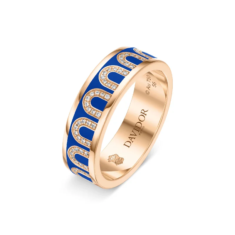 Exclusive Jewelry Offers – Sparkle For Less L'Arc de DAVIDOR Ring MM, 18k Rose Gold with Rivera Lacquered Ceramic and Arcade Diamonds Exclusive Jewelry Offers – Sparkle For Less L'Arc de DAVIDOR Ring MM, 18k Rose Gold with Rivera Lacquered Ceramic and Arcade Diamonds
