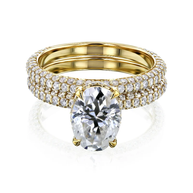 Personalized Jewelry At Special Discount Rates Olena Diamond-Coated Bridal Set
