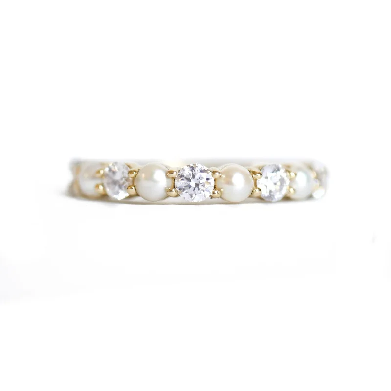 Shop Signature Jewelry Styles At Exclusive Prices Pearl & Diamond 3mm Shared Prong Ring Shop Signature Jewelry Styles At Exclusive Prices Pearl & Diamond 3mm Shared Prong Ring