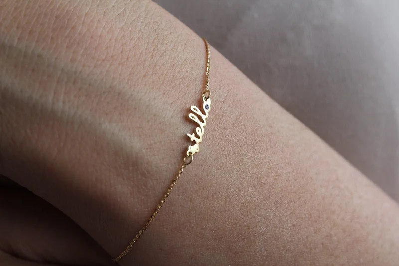 Luxury Jewelry Now At Special Promotional Rates Personalized Bracelet, Gold Name Bracelet