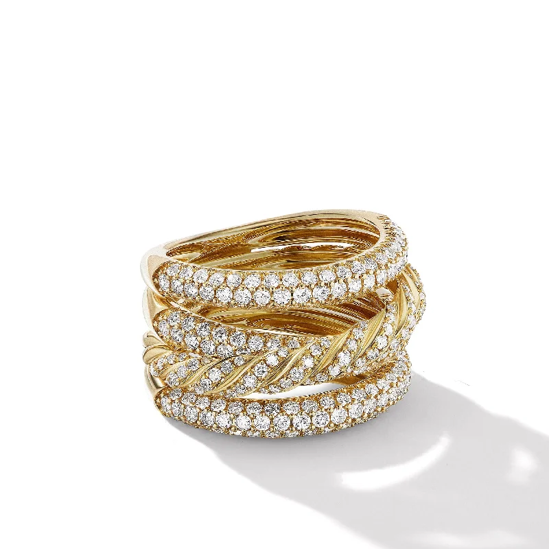 Limited-Time Jewelry Sale – Elegant Styles At Less Pave Four Row Ring in 18K Yellow Gold with Diamonds Limited-Time Jewelry Sale – Elegant Styles At Less Pave Four Row Ring in 18K Yellow Gold with Diamonds