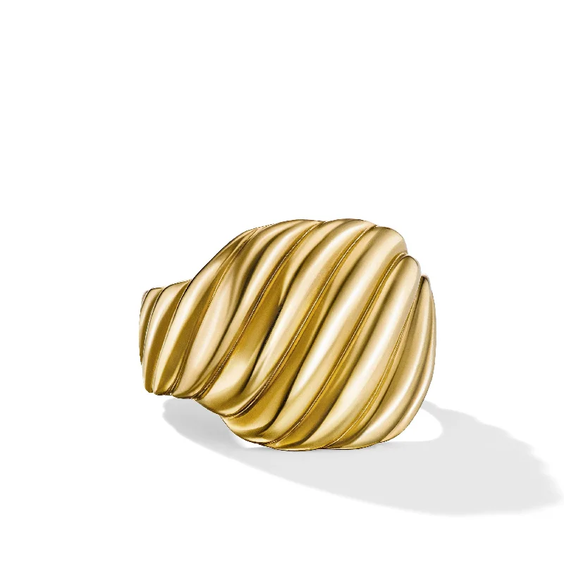 Flash Sale On Elegant Jewelry – Don't Miss Out Sculpted Cable Contour Ring in 18K Yellow Gold Flash Sale On Elegant Jewelry – Don't Miss Out Sculpted Cable Contour Ring in 18K Yellow Gold