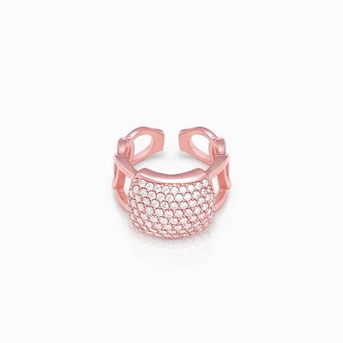 Discounted Luxury Jewelry – Shine Without The Splurge Rose Gold Full Of Love Ring
