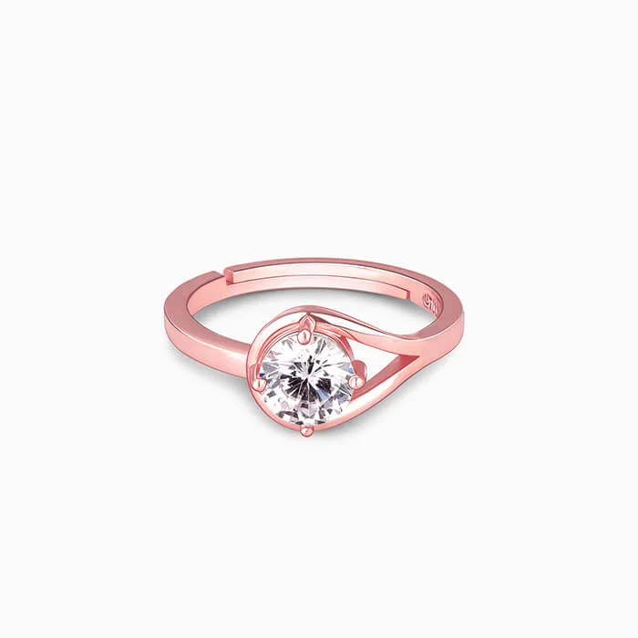 Best-Selling Jewelry Now Available At Special Deals Rose Gold Classic Zircon Ring