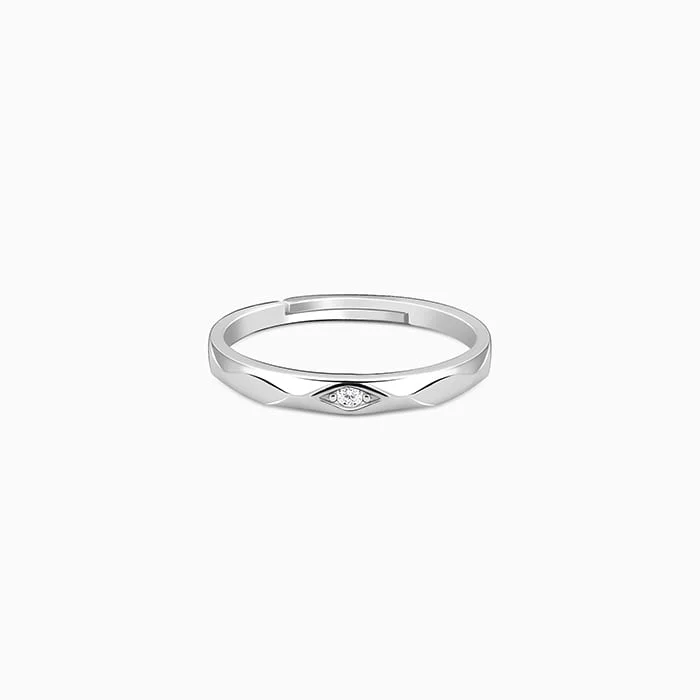 Luxury Jewelry Sale – Sparkle For Less Silver Rhomb Ring