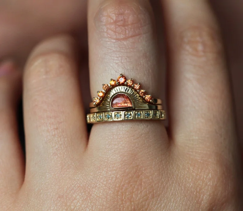 Accessorize For Less – Luxury Jewelry At Affordable Prices Cyra Sunstone Ring With Matching Bands Accessorize For Less – Luxury Jewelry At Affordable Prices Cyra Sunstone Ring With Matching Bands