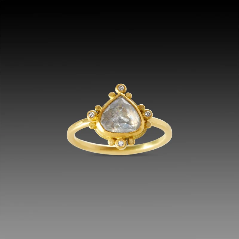 Stunning Jewelry At A Fraction Of The Price Teardrop Rose Cut Diamond Ring