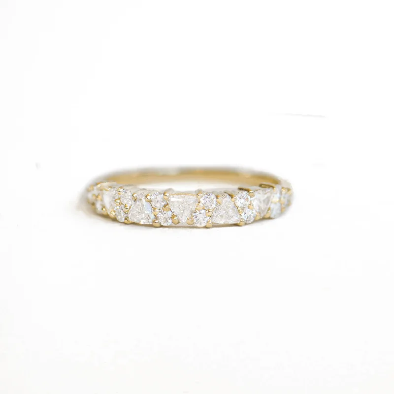 Shine In Style – Shop Jewelry Discounts Today Trillion & Round Diamond Mosaic Band Shine In Style – Shop Jewelry Discounts Today Trillion & Round Diamond Mosaic Band