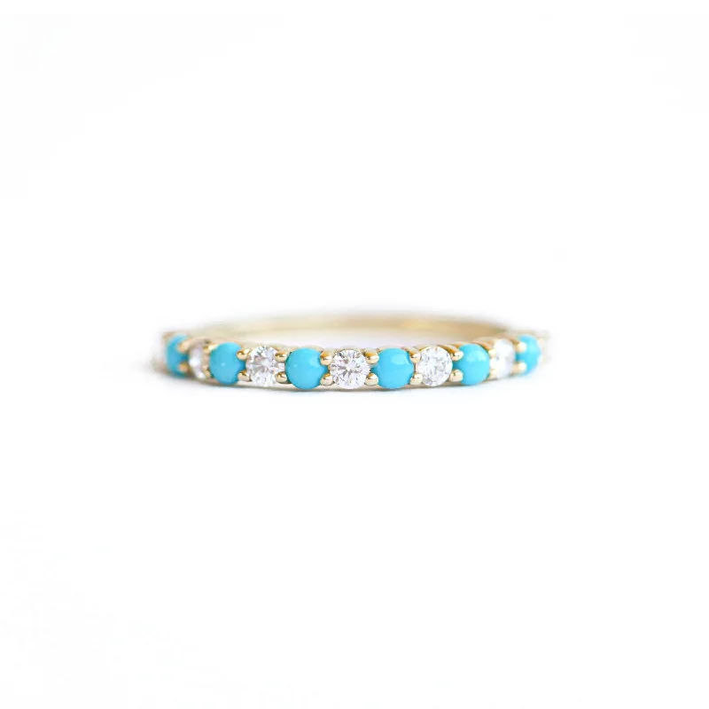 Make Every Moment Shine – Jewelry Discounts Available Turquoise & Diamond 2mm Shared Prong Band Make Every Moment Shine – Jewelry Discounts Available Turquoise & Diamond 2mm Shared Prong Band