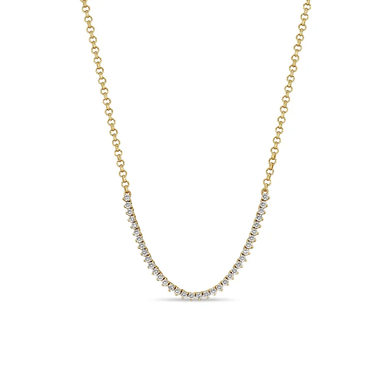 Elevate Your Outfit With Discounted Statement Jewelry 14k Diamond Tennis Segment Rolo Chain Necklace Elevate Your Outfit With Discounted Statement Jewelry 14k Diamond Tennis Segment Rolo Chain Necklace