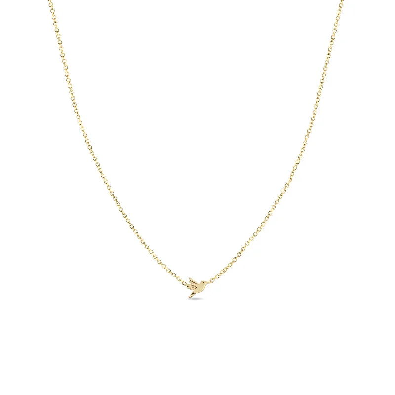 Exclusive Jewelry Offers – Sparkle For Less 14k Itty Bitty Hummingbird Necklace