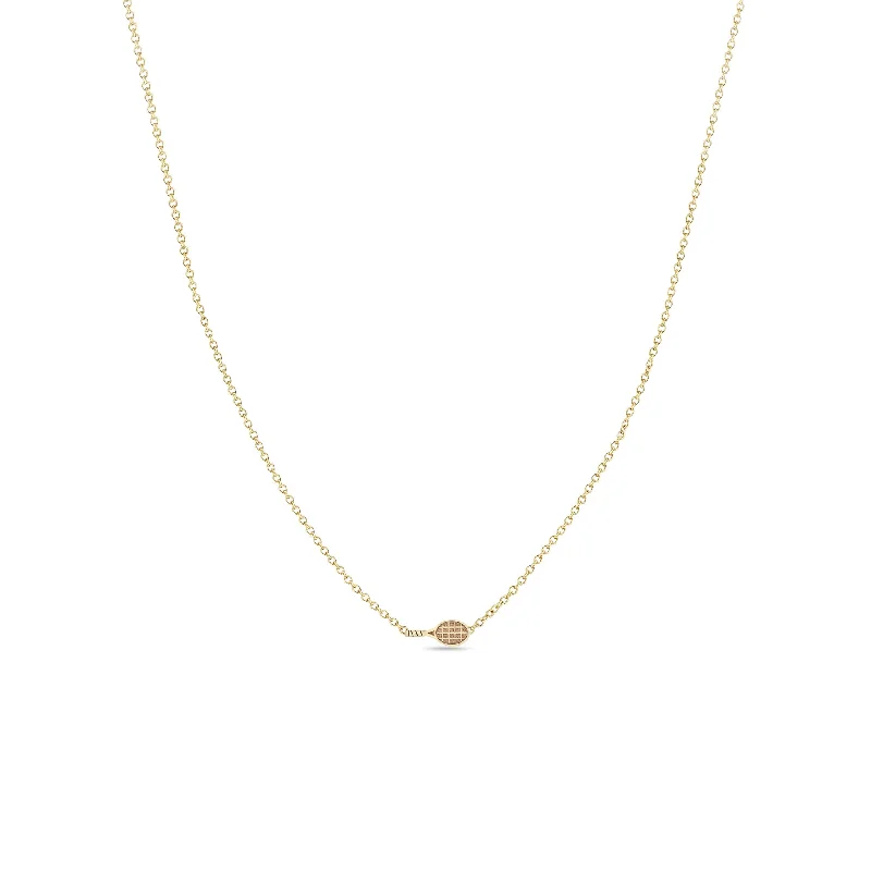 Get The Jewelry You Love At A Price You Love 14k Itty Bitty Tennis Racket Necklace