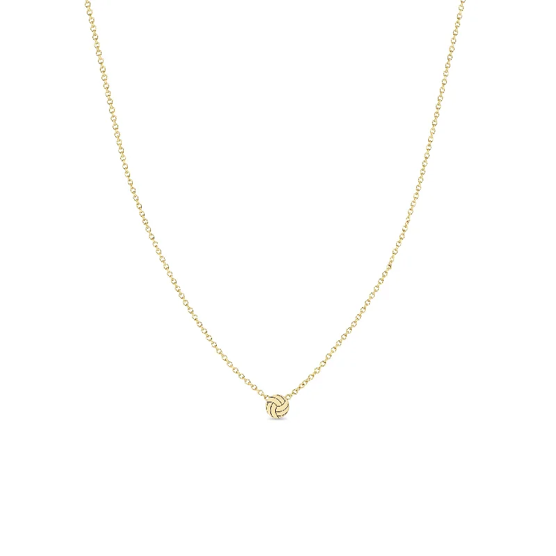 Customized Silver Jewelry For Unique Style 14k Itty Bitty Volleyball Necklace