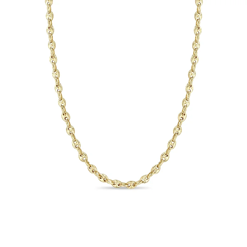 Limited-Stock Jewelry Sale – Shop Before It's Gone 14k Gold Small Puffed Mariner Chain Necklace Limited-Stock Jewelry Sale – Shop Before It's Gone 14k Gold Small Puffed Mariner Chain Necklace