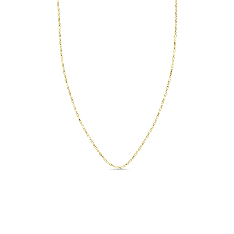 Buy More, Save More – Special Jewelry Discounts 14k Gold Tube Bar Chain Necklace