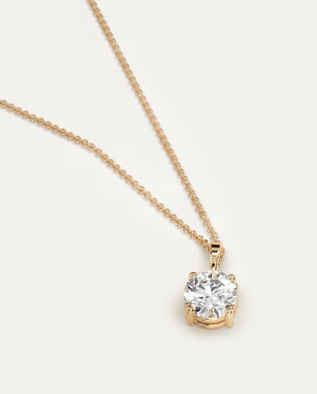 Clearance Sale On High-End Jewelry Collections 16"/18" Necklace Diamond Pendant