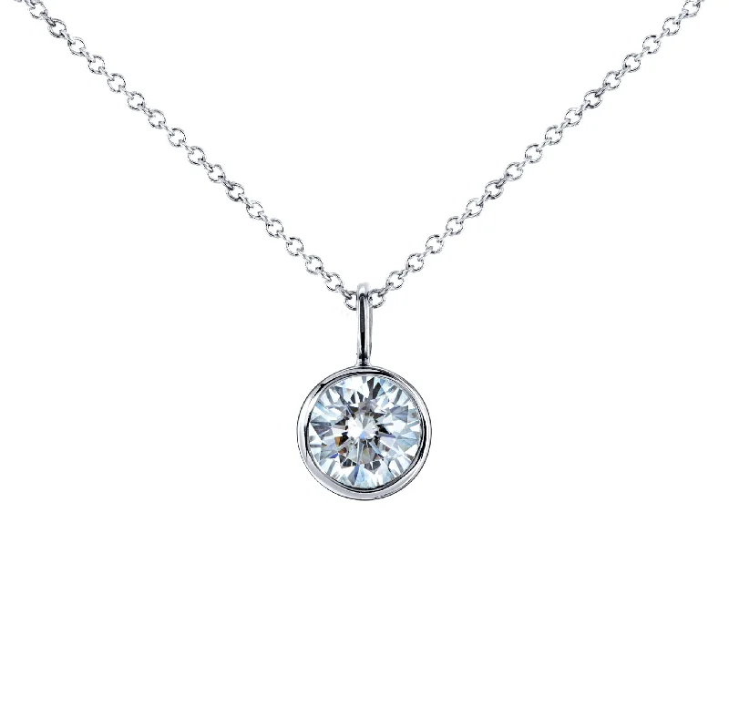 Final Call For Exquisite Jewelry At Reduced Rates 1ct Moissanite Hanging Bezel