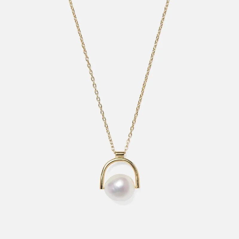 Romantic Heart-Shaped Jewelry For Special Gifts Bail Necklace in Gold