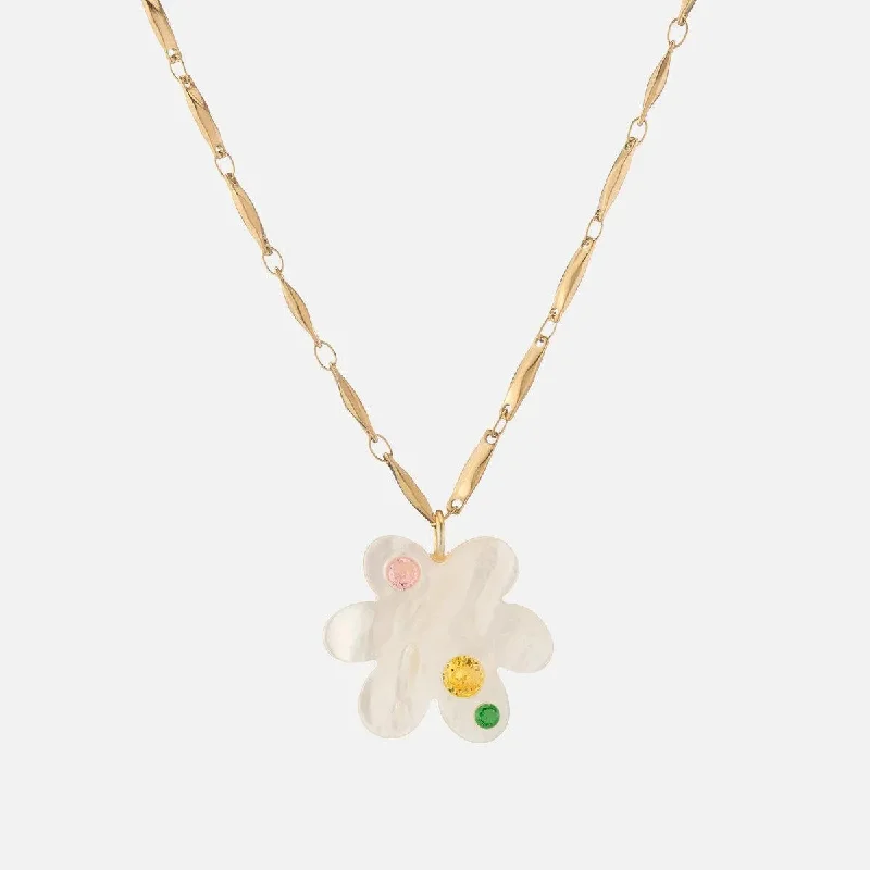 Last Chance To Shop High-End Jewelry At Markdown Prices Super Bloom Necklace, Mother of Pearl Last Chance To Shop High-End Jewelry At Markdown Prices Super Bloom Necklace, Mother of Pearl