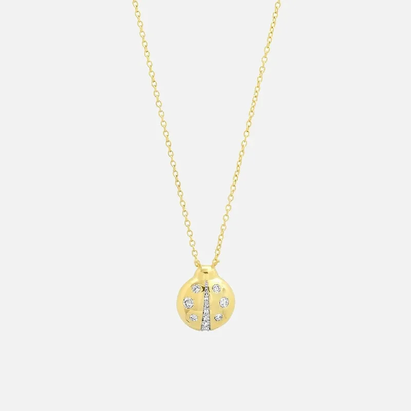 Premium Jewelry, Premium Discounts – Act Fast Diamond Baby Ladybug Necklace