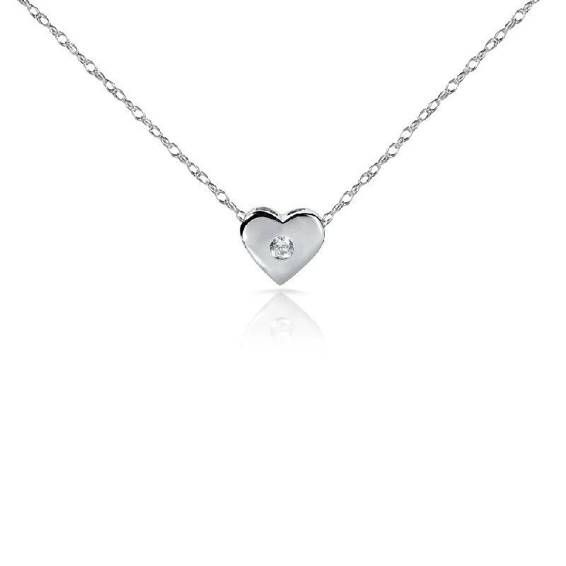 Eco-Friendly Sustainable Jewelry For Conscious Buyers Diamond Bezel Heart Necklace