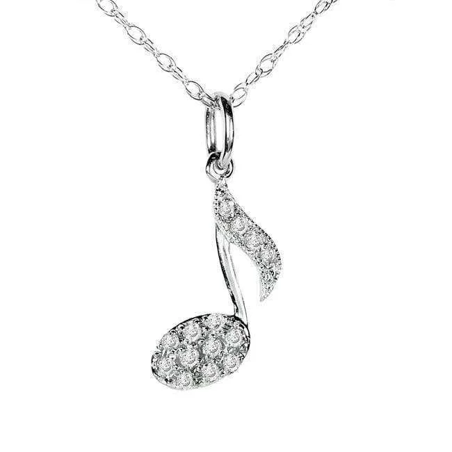 Bestselling Jewelry Now On Sale – Elevate Your Look Diamond Musical Symbol (Eighth Note)