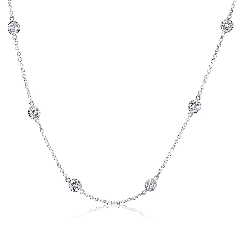 Shop Modern Jewelry Collections With Exclusive Discounts Diamond Station Choker