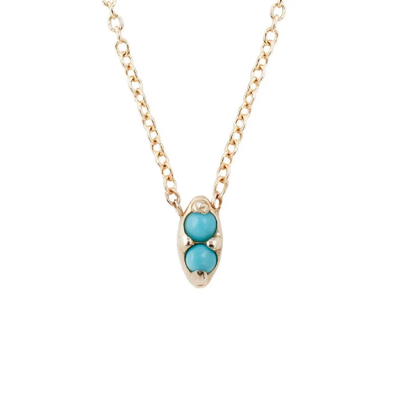 Discounted Jewelry For A Glamorous Look Duet Necklace-Turquoise