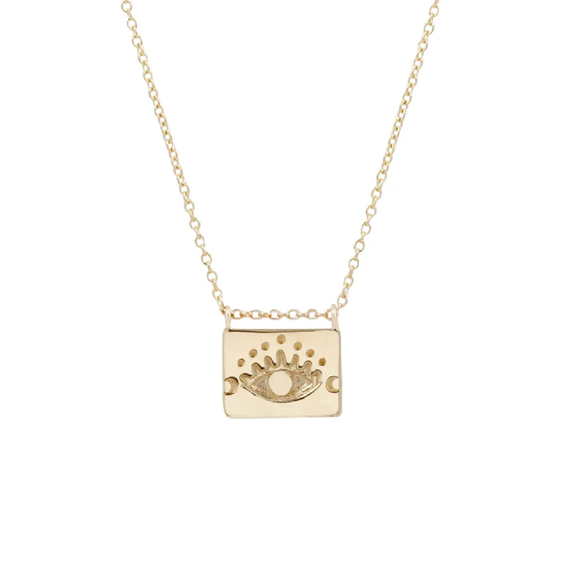 Elevate Your Jewelry Collection With Limited-Time Savings Evil eye postcard charm necklace