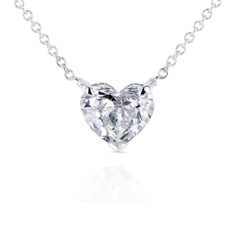 Personalized Jewelry Sale – Meaningful Gifts At Great Prices 1ct Heart Shape Diamond Necklace (Certified)