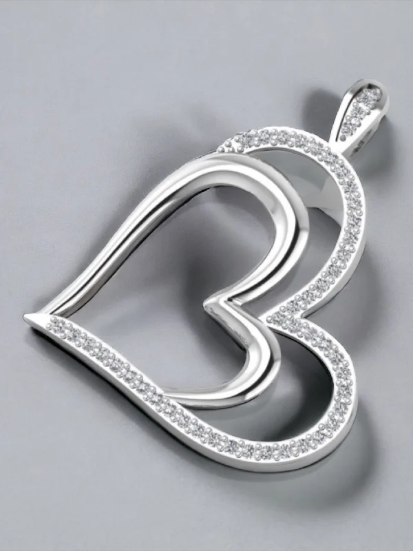 Accessorize For Less – Luxury Jewelry At Affordable Prices Grateful Heart Diamond Pendant Necklace in 18K Gold