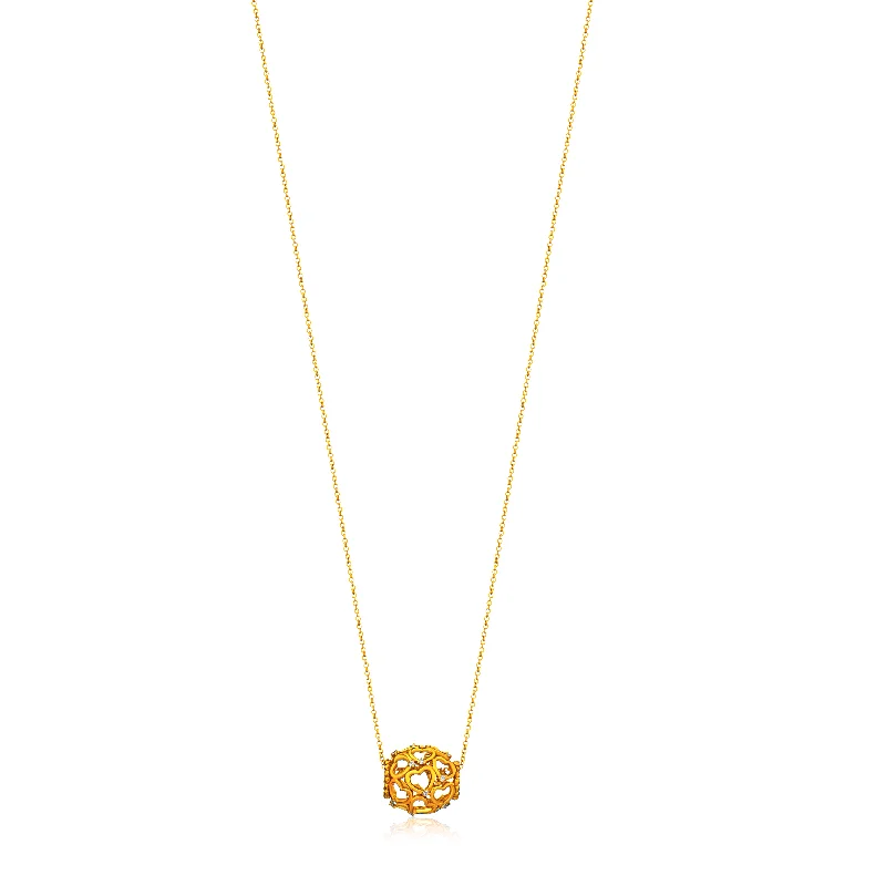 Exclusive Jewelry Bundles At Discounted Prices Hearts & Barrel Necklace in 18K Gold