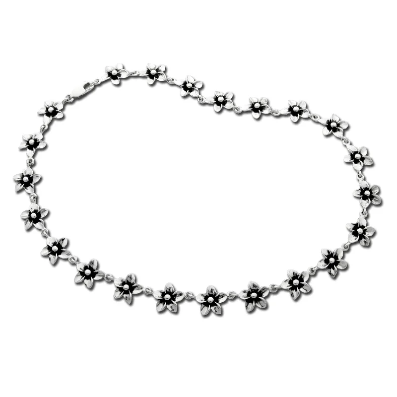 Delicate Crystal Jewelry For Sophisticated Charm Plumeria Flower Necklace