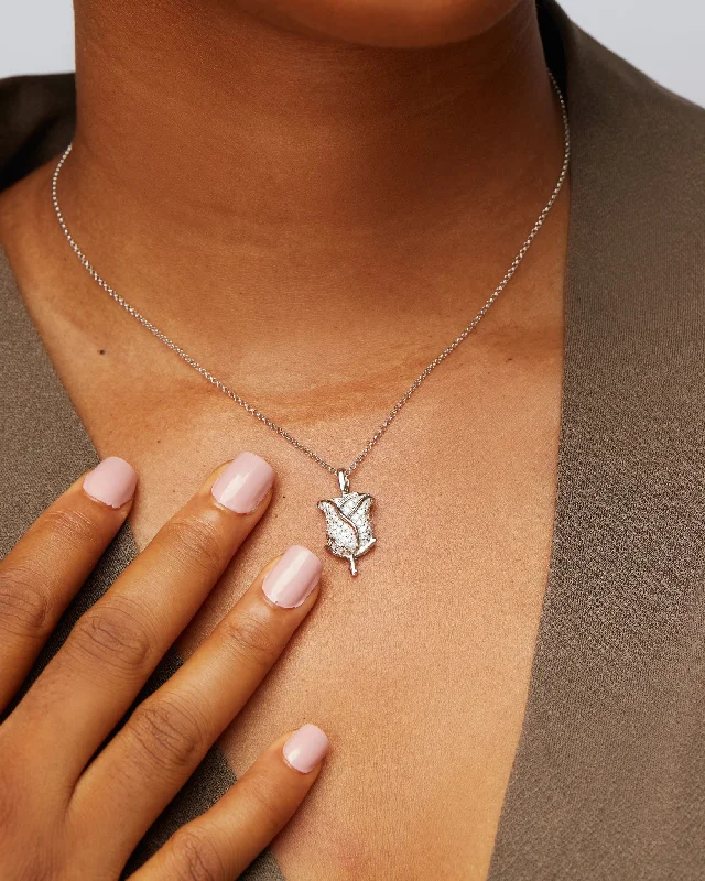 Exclusive Jewelry Sale – Limited-Time Discounts Iced Rose Moissanite Necklace