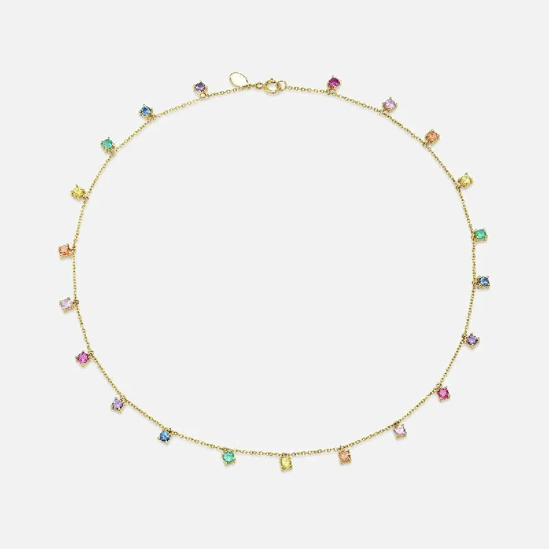 Your Perfect Accessory Now At The Best Price Infinite Rainbow Charm Necklace