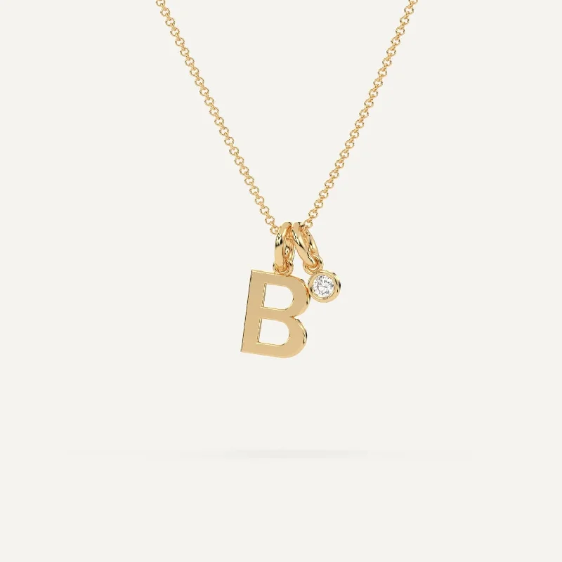Shop Fine Jewelry With Amazing Deals Initial Letter B Necklace