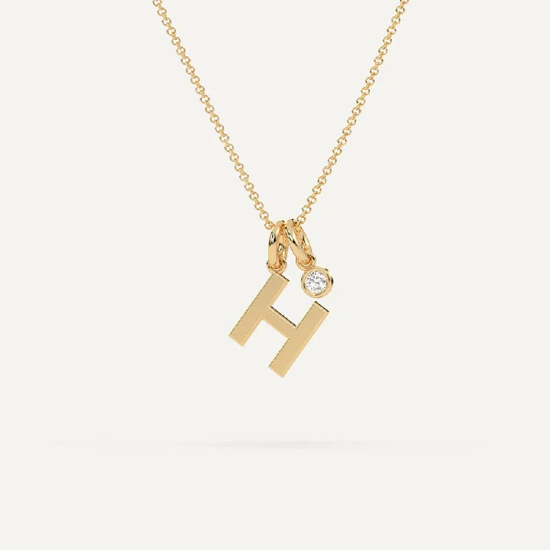 Jewelry Clearance – Final Chance To Save Big Initial Letter H Necklace